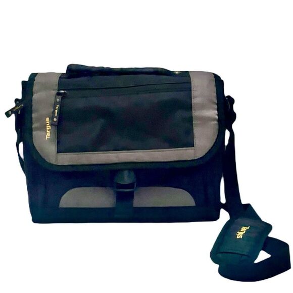 Targus CityGear Laptop Messenger Shoulder Bag Black Nylon Travel Utility Durable - Picture 3 of 13